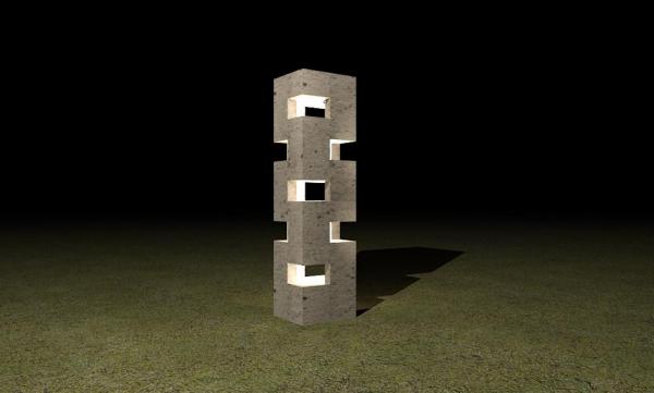 External Concrete Garden Light