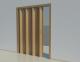 Puerta plegable una hoja paramétrica. Revit 2015