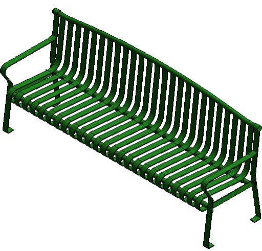 Park Bench - Archback Metal