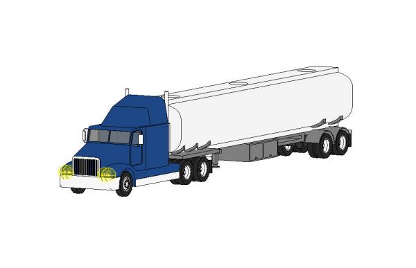 Semi Truck - Oil Tanker