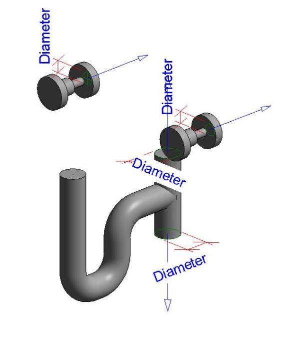 Lavatory-Sink connectors set
