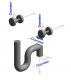 Lavatory-Sink connectors set