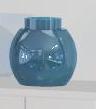 little blue vase