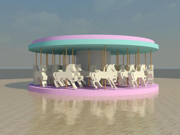 carousel (horses, amusement park)