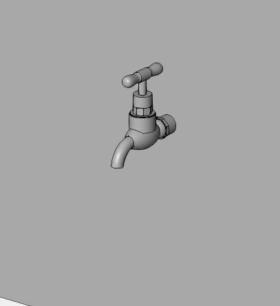 Wall mounted outdoor tap