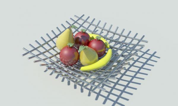 Vase, metal wire - Decorative Fruit vase