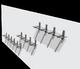 Adjustable glass shelf
