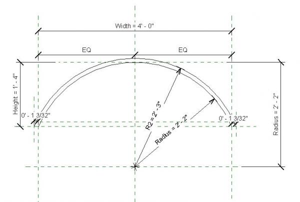 Parametric Arch (or Arc) Profile