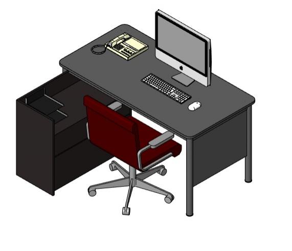 clerk's desk. میز اداری