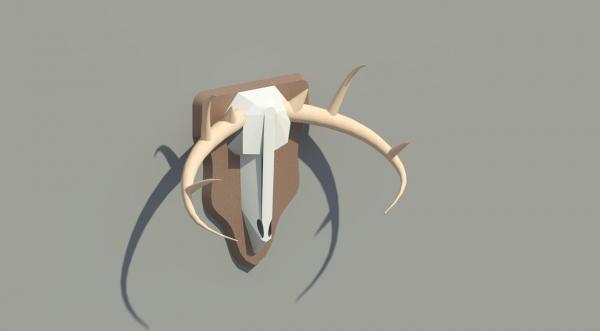 Deer Mount 5" wall