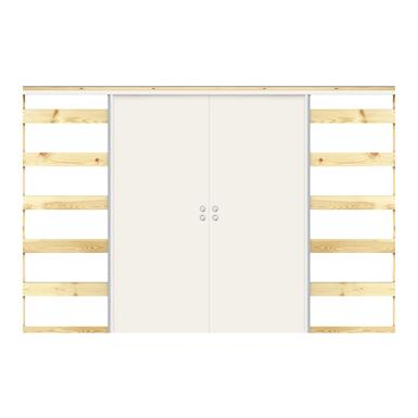 JW Door HP 40mm Sliding Integrated Double - Interior