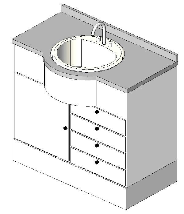 Bathroom Round Vanity