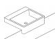 Semi recessed wash basin based on Roca - Diverta wash basin
