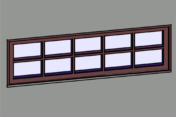 5x2 Wood Transom Windows