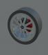 Wheel - rim and tire w rotor