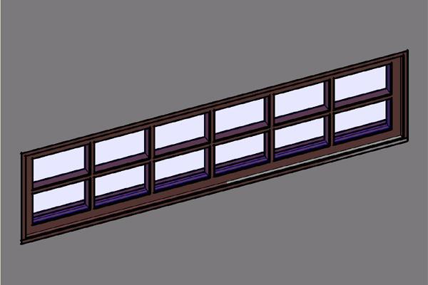 6x2 Wood Transom WIndows