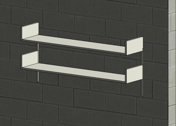 Metal Wall mounted shelf / Shelves
