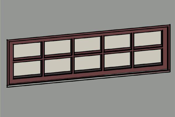 5x2 Wood Transom Window