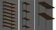 Parametric wall mounted shelves