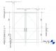 Curtain wall storefront Dbl