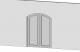 Door Double Arch Glass