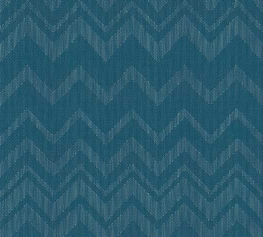 ZIGZAG CYAN Fabric floor covering