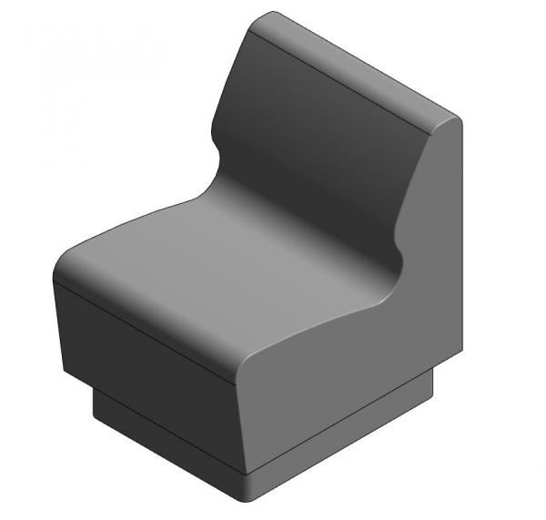 Detention Armless Chair