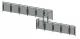 Glass panel railing (as curtain wall)