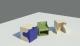 Children Desk & Chair Set kinder garden