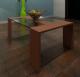 Wood and Glass Coffee Table