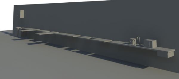Parametric kitchen with some facebased parts.