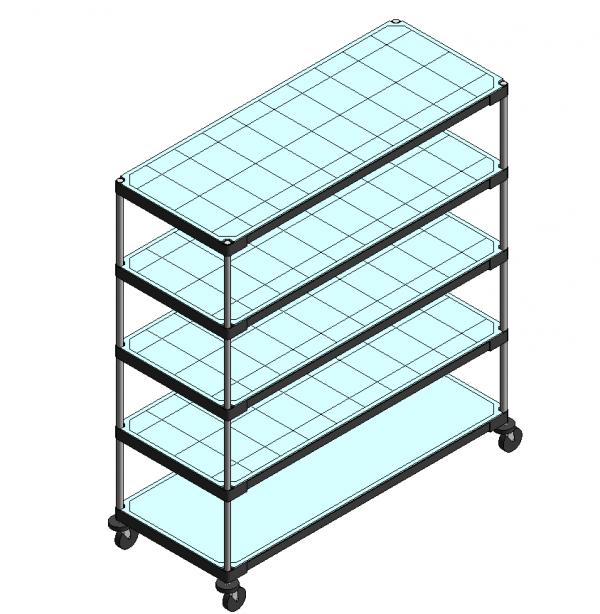 11 cart-shelving storage - polymer [MT]