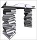 Stacked Books Archway