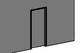 Timber framed doors with architrave