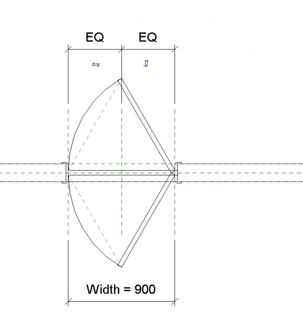 2 Way Swing Wood Door