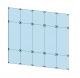 Seamless Curtain Panel w Angled Standoffs