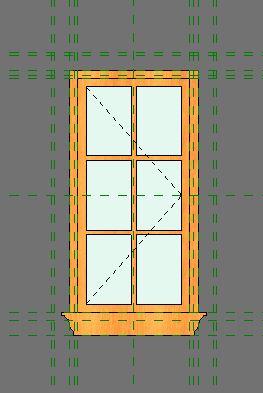 Casement window 1x3 NO Trim