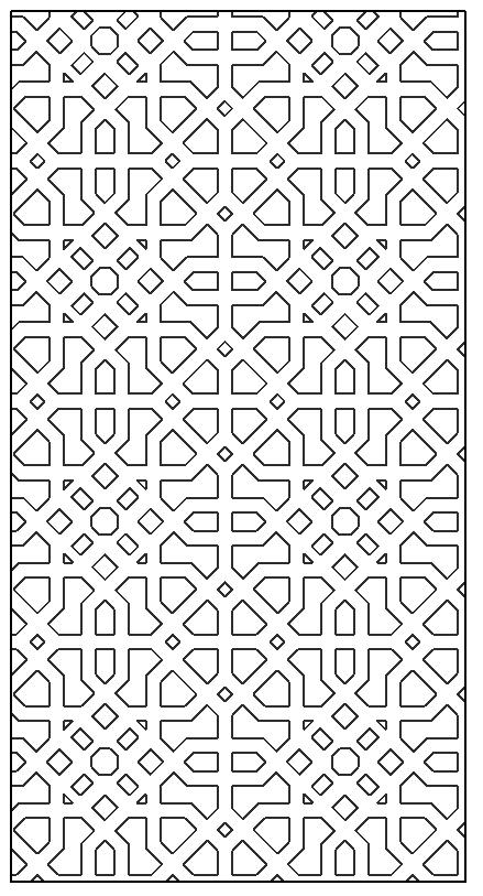 Arabic mashrabia pattern