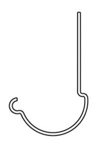 Lindab KFL 125 - Rafter Gutter Bracket - 2D