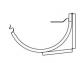 Lindab SSK 125 - Adjustable Gutter Bracket - 2D
