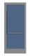 Storefront hosted single door w pull