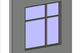 Fixed with adjustable panes