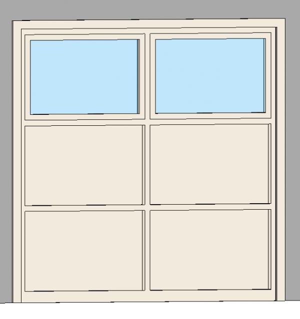 8X8 GARAGE DOOR WITH 6 PANELS