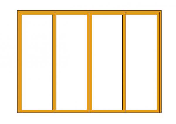 Four Panel Sliding Door