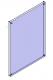 curtain wall panel with spider clamp