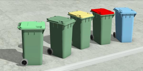 Wheelie Bins - Rubbish - Trash - Refuse - Parametric