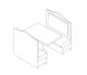 Booth with Curved Top