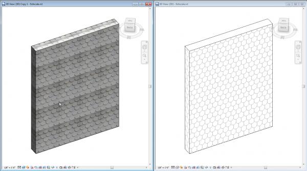 Fishscale Pattern Wall
