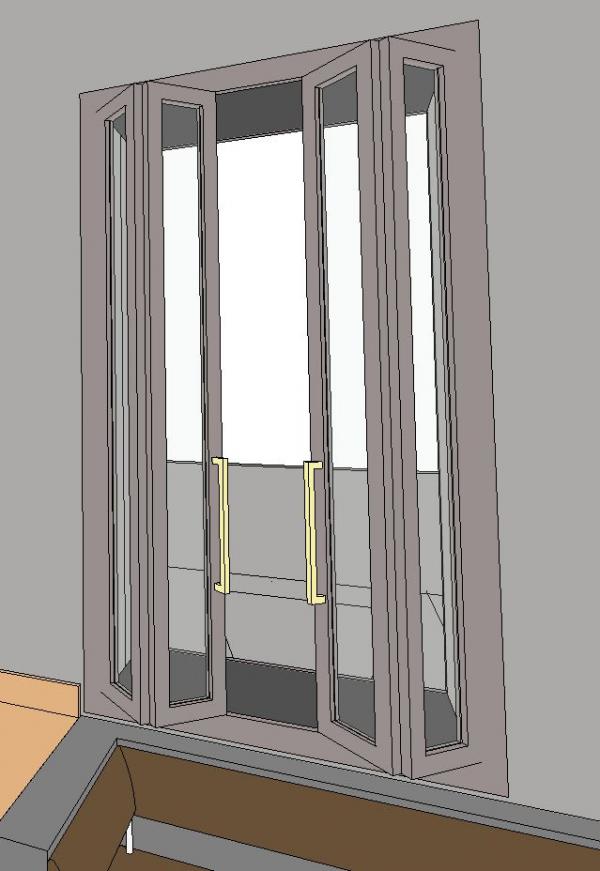 four fold adjustable window