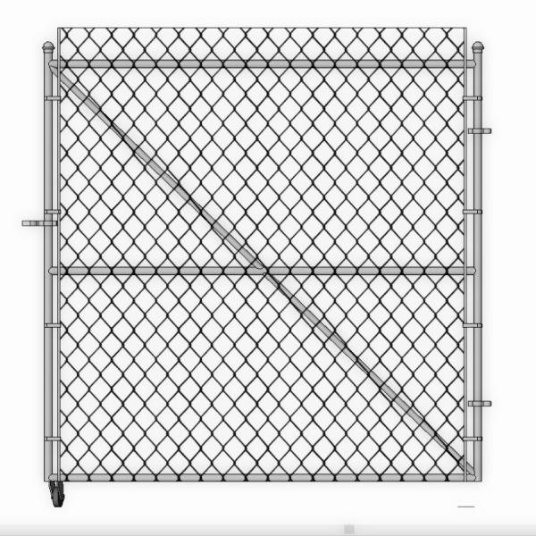 Chan Link Dumpster Gate